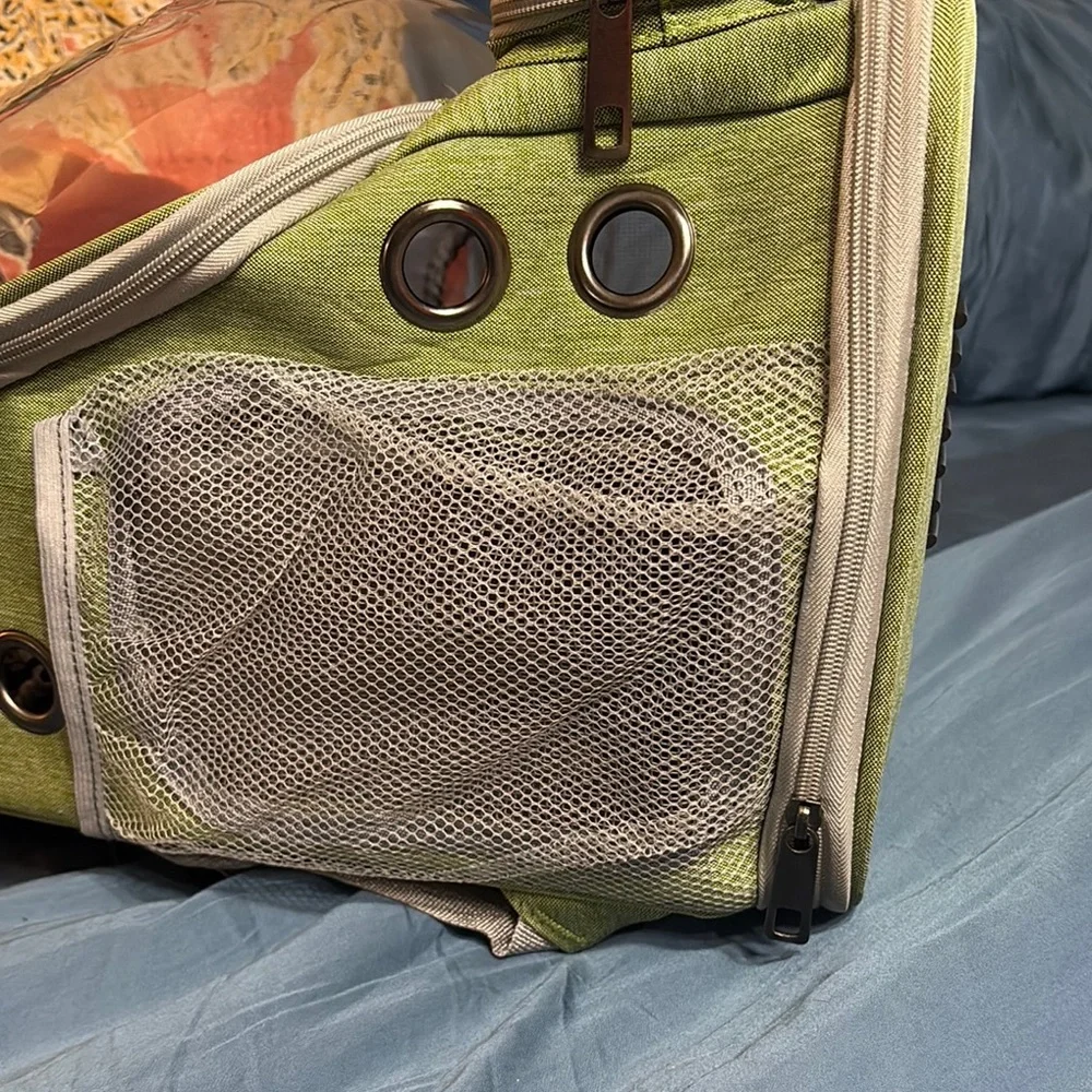 Green Dog Carrier Backpack